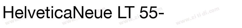 HelveticaNeue LT 55字体转换